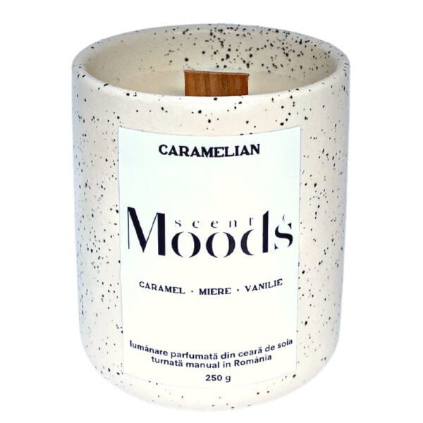 lumânare parfumată caramel miere vanilie caramelian scent moods