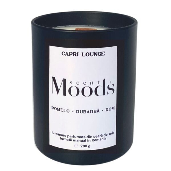 lumânare parfumată pomelo rubarbă rom capri lounge scent moods